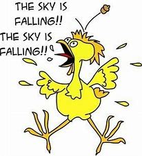 Image result for images chicken little the sky is falling