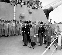 Image result for Japan Signing Surrender aboard USS Missouri