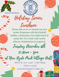 Image result for Senior Citizen Holiday Luncheon Flyer