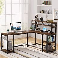 Image result for computer desk with shelves