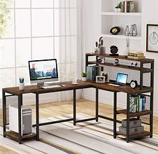 Image result for desk with hutch and shelves