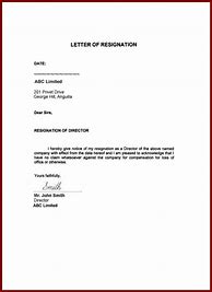 Image result for Proper Resignation Letter
