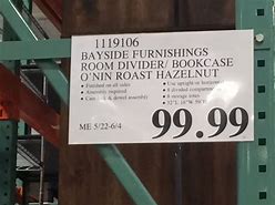 Image result for Costco Bayside Furnishings Room Divider Bookcase