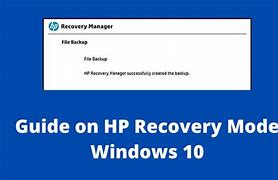 Image result for HP Recovery Mode