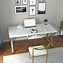 Image result for wood writing desk with metal legs