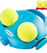 Image result for Meidonu Tennis Trainer Rebounder With 4 Long Rope Tennis Trainer Rebound Balls, Tennis Practice Trainer For Kids Adults Beginners, Solo Tennis