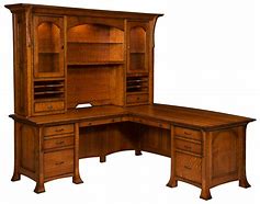 Image result for Oak L-shaped Office Desks for Home