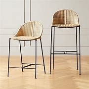 Image result for Rattan Wicker Bar Stools