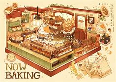 nao 🍞🍳|| ON HOLIDAY on Twitter: "Welcome to the calico bakery! 
It’s the calico bakery’s interior 🍞🥖🥐✨ https://t.co/hz5Cj0aXpd" / Twitter