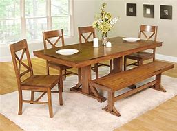Image result for Dining Room Sets with Bench
