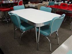 Image result for Retro Chrome Kitchen Table and Chairs