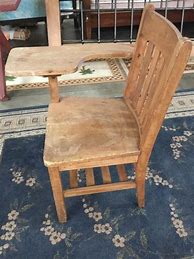 Image result for Antique Oak School Desk Chair