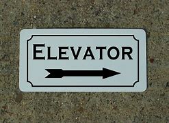 Image result for Elevator Arrow Sign