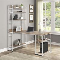 Image result for Small Office Desk with Shelves