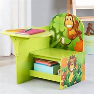 Image result for Toddler Desk and Chair with Storage