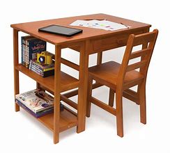 Image result for Toddler Desk and Chair with Storage