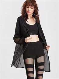 Image result for Black Hoodie with Fishnet Sleeves
