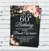Image result for 60th Birthday Invites