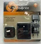 Image result for Samsonite Travel Converter/Adapter Plug Kit Black - Samsonite - Travel Access Electronic - Black