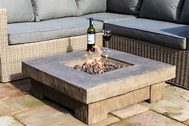 Image result for Concrete Patio Gas Fire Pit