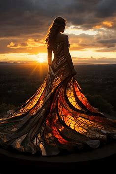 Stained Glass Dress - Pic2viral-AI art gallery