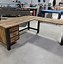 Image result for Long Wooden Desk
