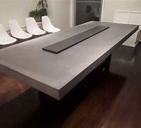 Image result for Concrete Dining Room Table