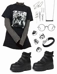 Image result for Emo Clothing