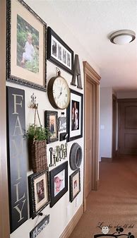 Image result for Hallway Gallery Wall Layout