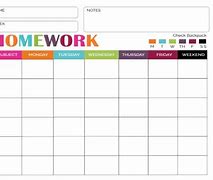 Image result for Homework Charts for Children