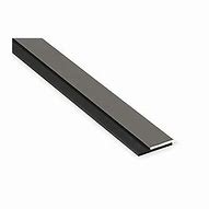 Image result for Pemko - 18100CNB36 Door Bottom Sweep, Clear Anodized Aluminum With 1" Gray Nylon Brush Insert, 0.25"W X 1.875" H X 36" L