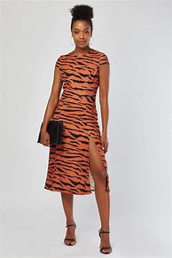 Image result for tiger print dress