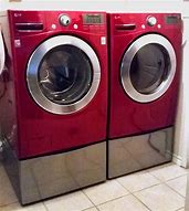 Image result for What Wall Color Goes with Red Washer and Dryer