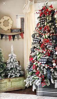 Image result for Country Christmas Tree Decorating Ideas