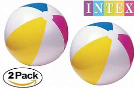 Image result for Intex Glossy Panel Beach Ball, Pool