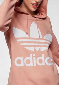 Image result for Women Adidas Big Trefoil Cropped Hoodie