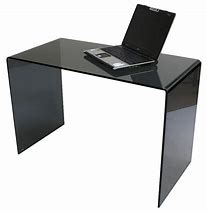 Image result for Small Black Glass Desk