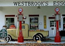 Image result for Vintage Esso Gas Station