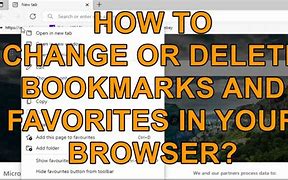 Image result for How to Delete Favorites Bookmarks