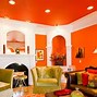 Image result for Orange and White Living Room