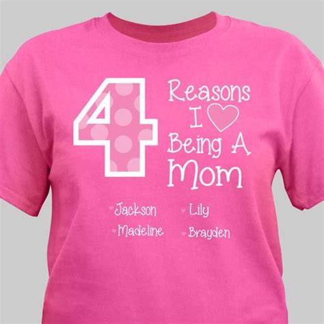 Personalized Reasons I Love T Shirt   Mommy T Shirts   GiftsForYouNow