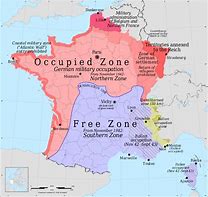 Image result for Vichy France Map WWII