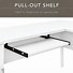 Image result for White L-shaped Desk with Drawers Printer Stand