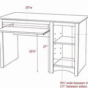 Image result for Dimensions for a Desk