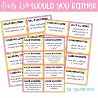 Image result for Would You Rather Cards