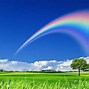 Image result for Blue Sky with a Rainbow Artqork
