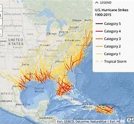 Image result for Us Hurricane Strikes Map