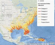Image result for Hurricane Map of Us