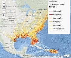 Image result for Atlantic Hurricane Historical Map