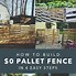 Image result for Pallet Privacy Fence
